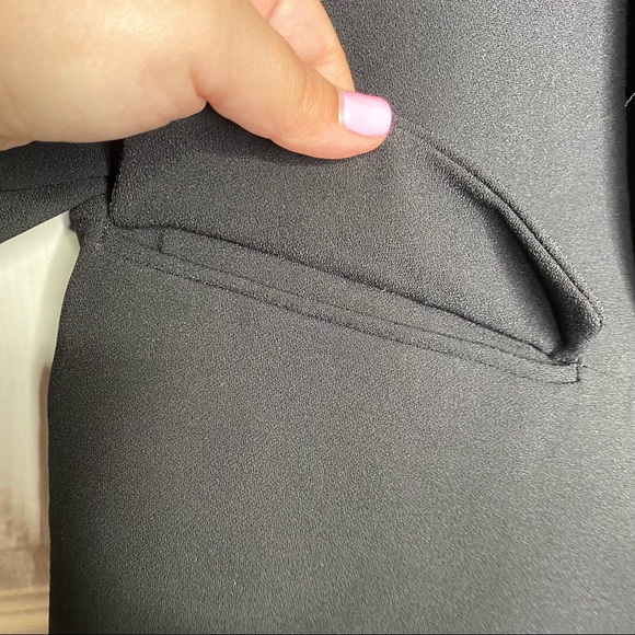 Zara Black Longline Ruched Sleeve Blazer Size XS - Picture 4 of 11